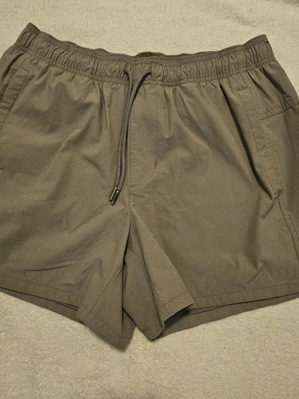 VRST Men's All-In Lined Athletic Shorts - Olive Green - Size Medium
